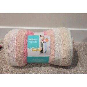 Pillowfort striped knit throw